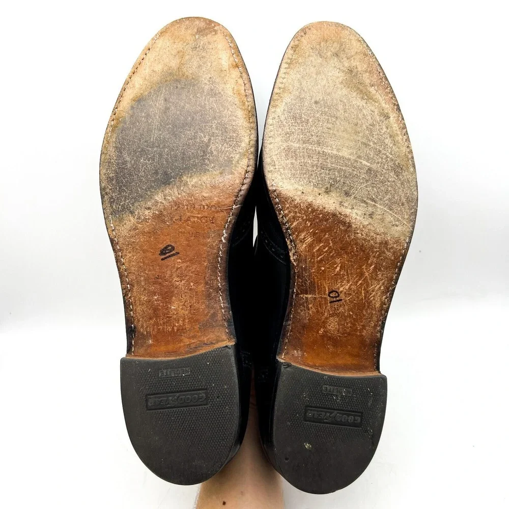 Grenson Bench Made English Leather Black Tassel Loafers Men's 13 B - Picture 16 of 16